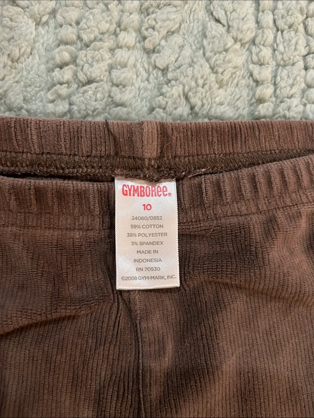 Gymboree Chocolate Brown Corduroy Leggings
